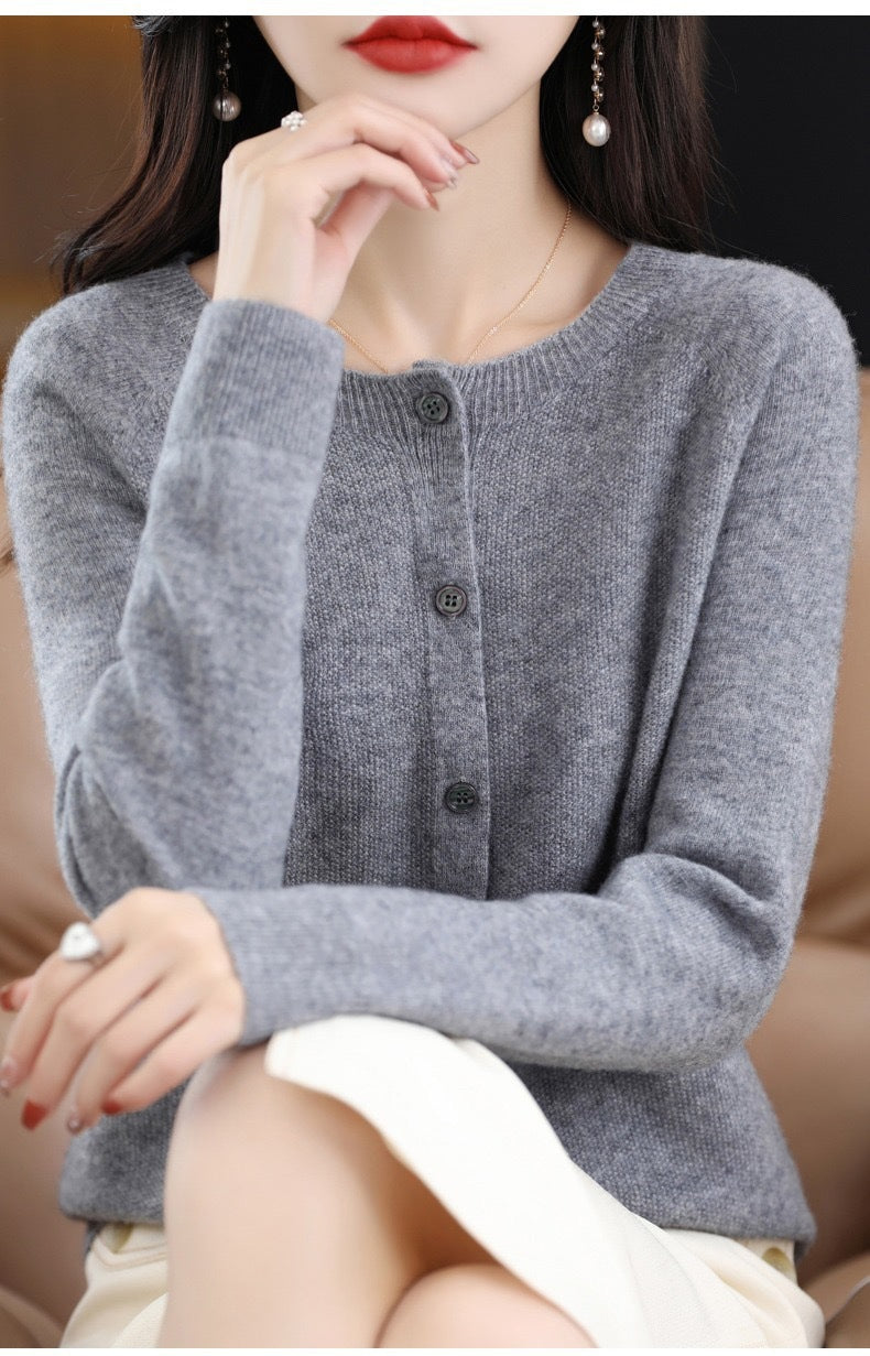 Lea™ | Merino Ull Cardigan