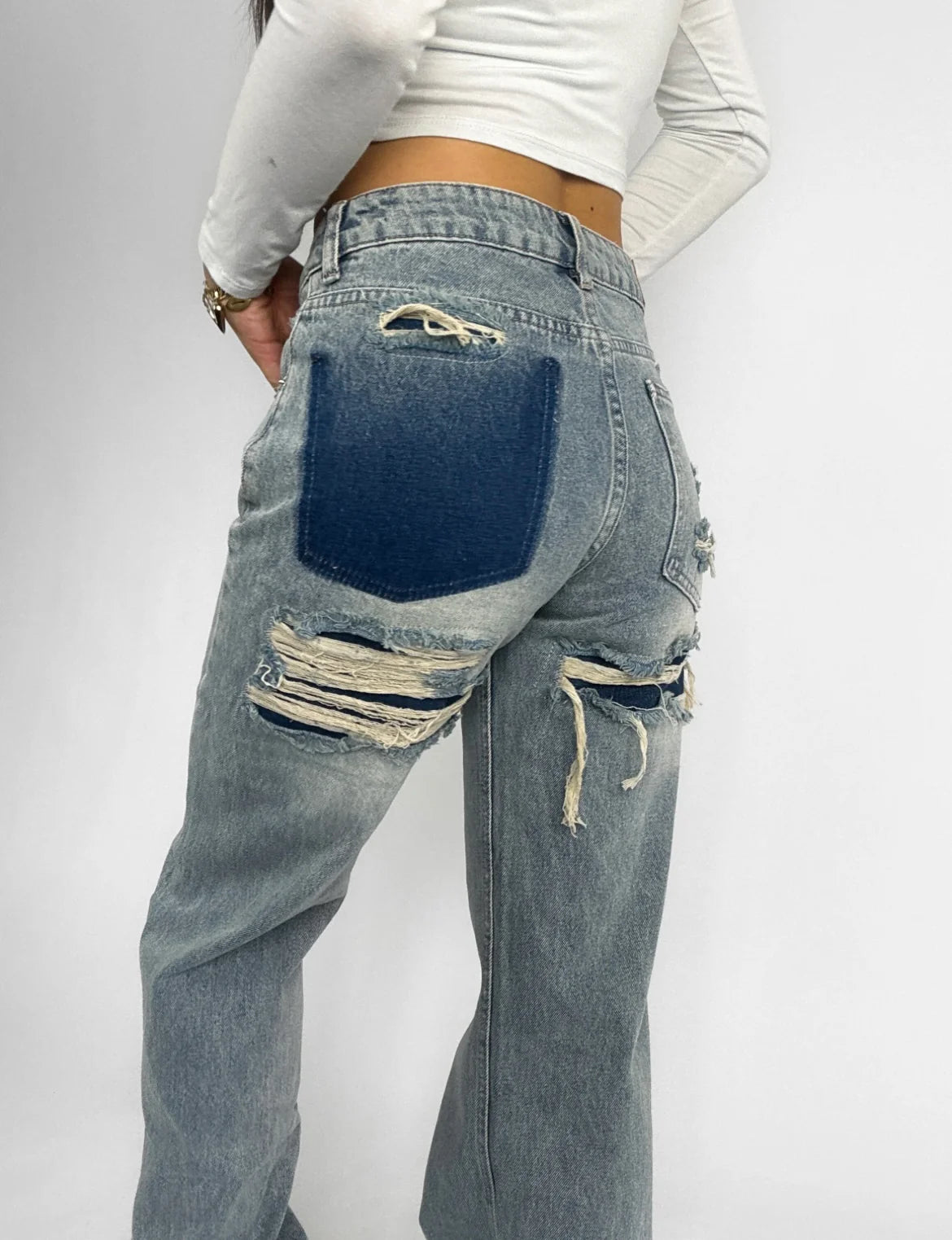 Moza's slitte jeans