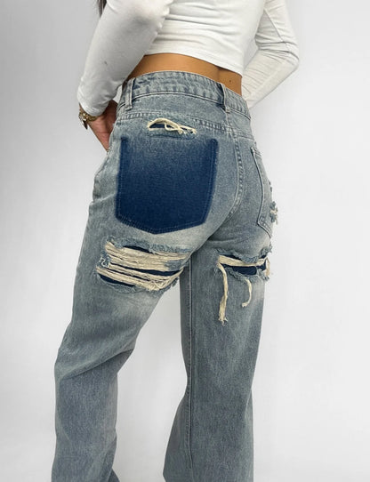 Moza's slitte jeans